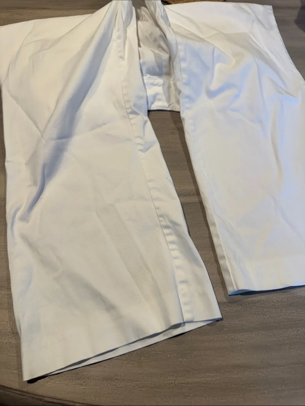 Lauren Ralph Lauren White Cropped Wide Leg Pants Gold Accent Closure Coastal 14